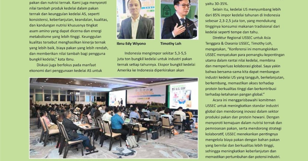 KONFERENSI USSEC: MEMAJUKAN NUTRISI TERNAK YANG BERKELANJUTAN DAN MENGUNTUNGKAN DI ASIA&nbsp;TENGGARA