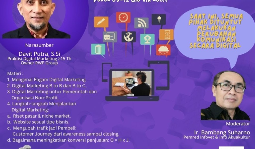 IKUTI WEBINAR: DIGITAL MARKETING STRATEGIES FOR LIVESTOCK AND FISHERIES DEVELOPMENT